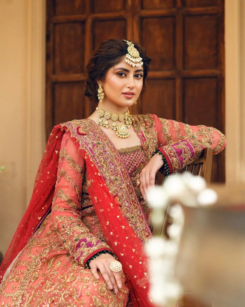 Sajal Aly Ethereal Latest Bridal Shoot For Aisha Imran