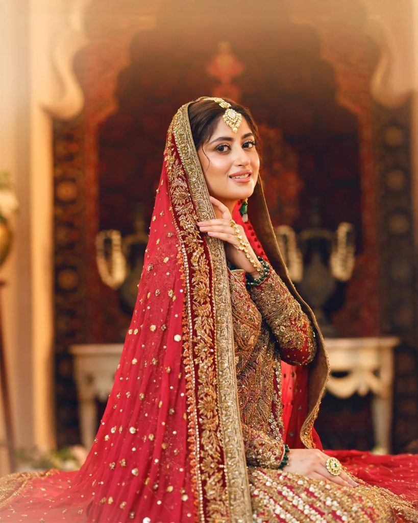 Sajal Aly Look Ethereal In Latest Bridal Shoot For Aisha Imran