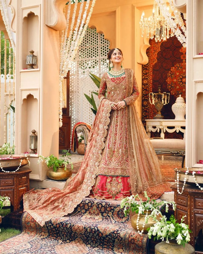 Sajal Aly Look Ethereal In Latest Bridal Shoot For Aisha Imran