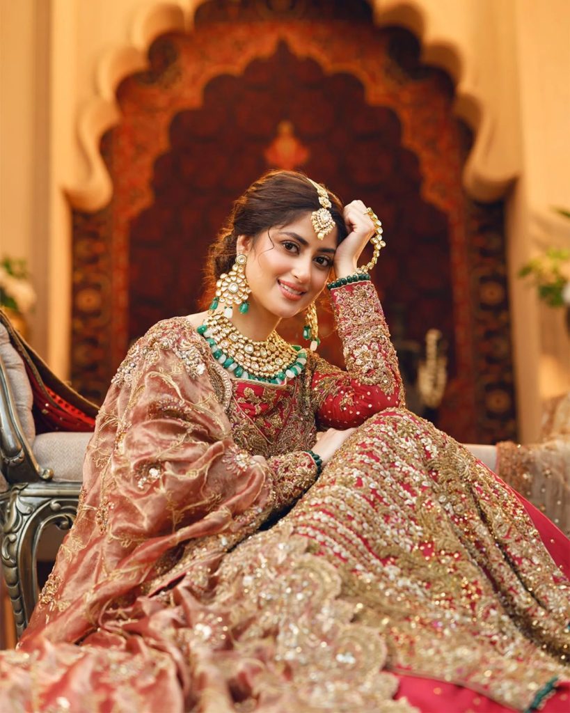 Sajal Aly Ethereal Latest Bridal Shoot For Aisha Imran