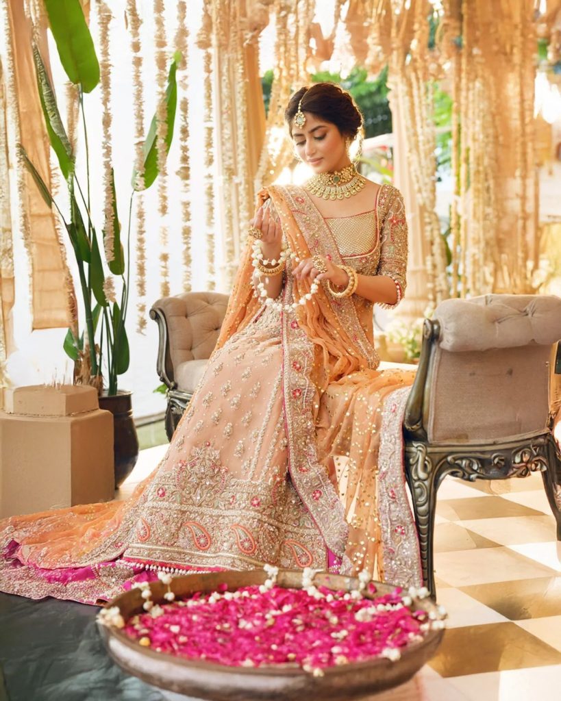 Sajal Aly Look Ethereal In Latest Bridal Shoot For Aisha Imran