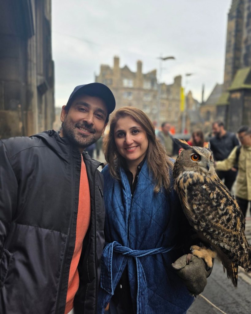 Sami Khan Exploring London With Wife Shanzay Khan