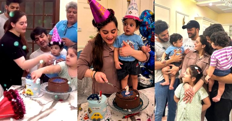 Minal Khan Son’s First Birthday Celebration at Home