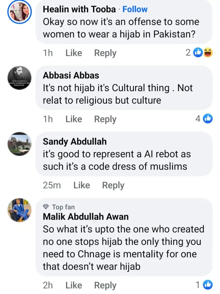 Faryal Mehmood Calls Out Hijab Robot