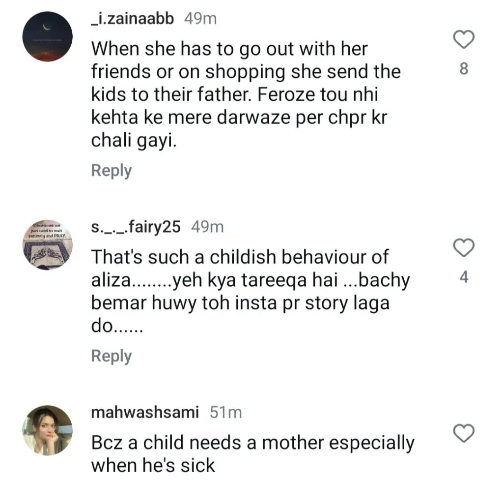 Aliza Sultan Calls Out Feroze Khan & Family