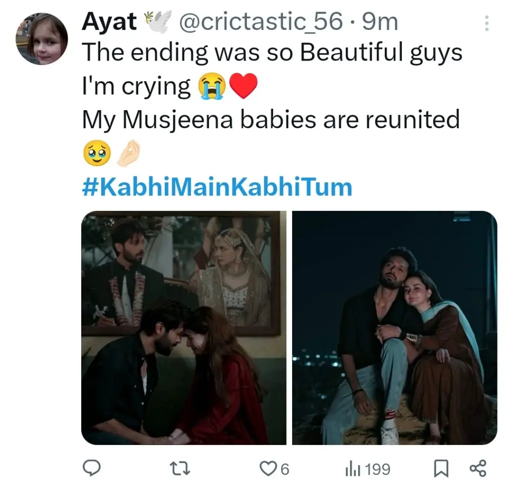 Kabhi Main Kabhi Tum Last Episode - Fans Praise Perfect Ending