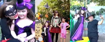 Juggan Kazim Celebrates Halloween With Her Children