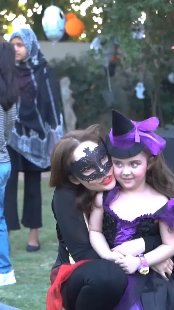 Juggan Kazim Celebrates Halloween With Her Children