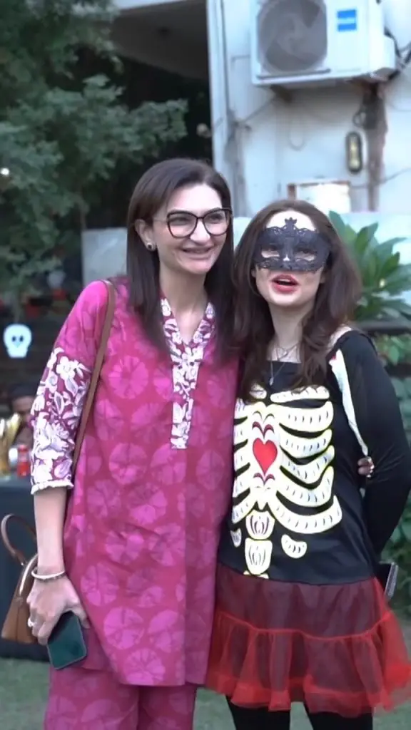 Juggan Kazim Celebrates Halloween With Her Children