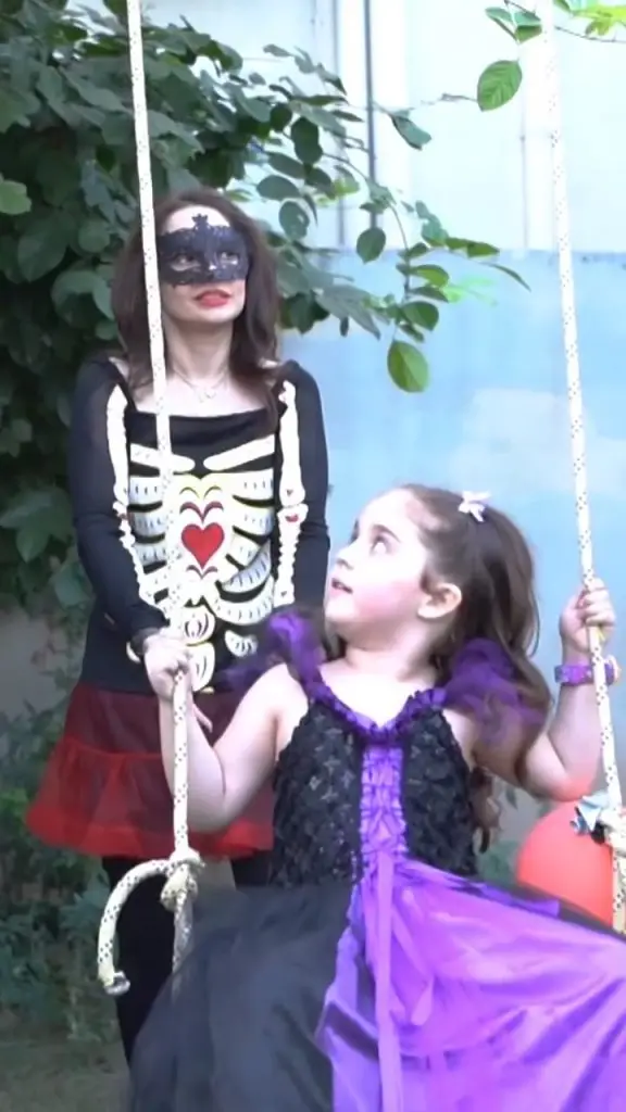 Juggan Kazim Celebrates Halloween With Her Children