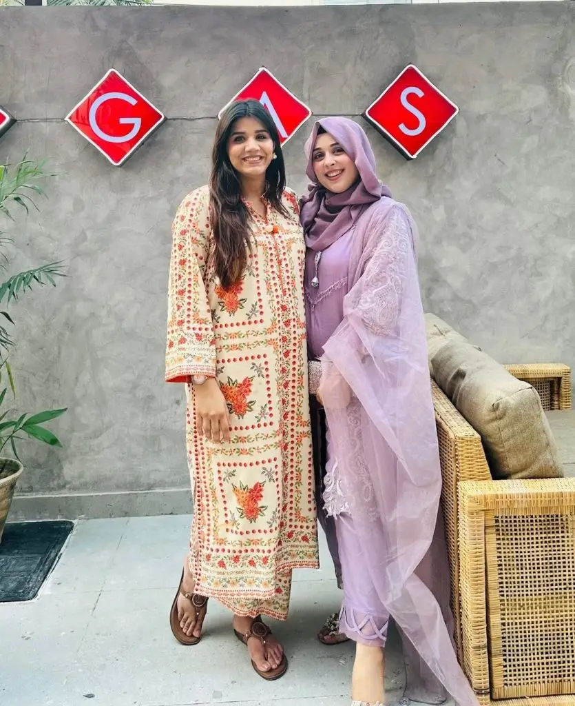 Kiran Ashfaque and Her New Born Spotted with Aliza Sultan