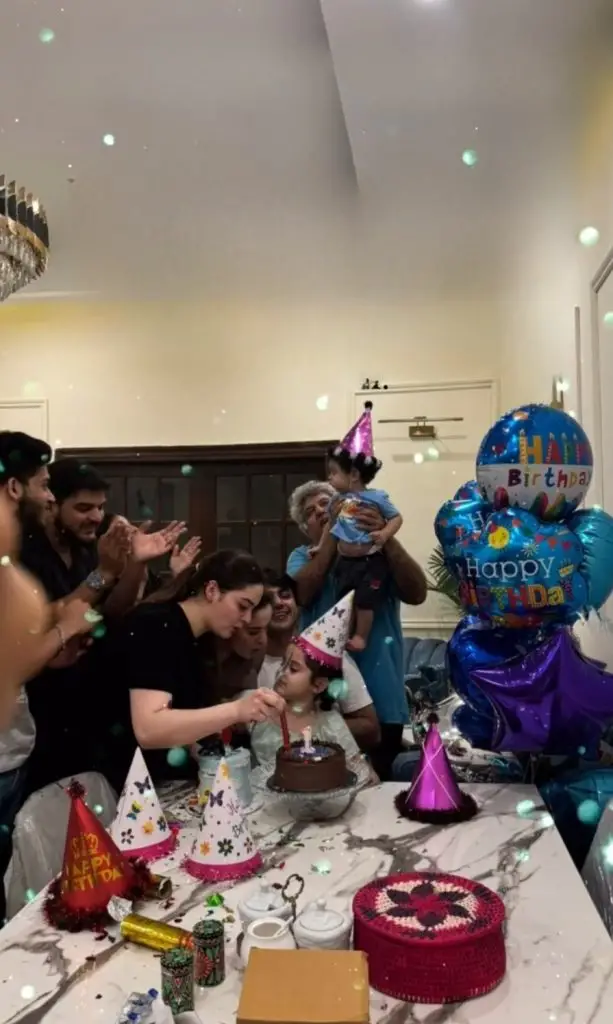 Minal Khan Son's First Birthday Celebration at Home