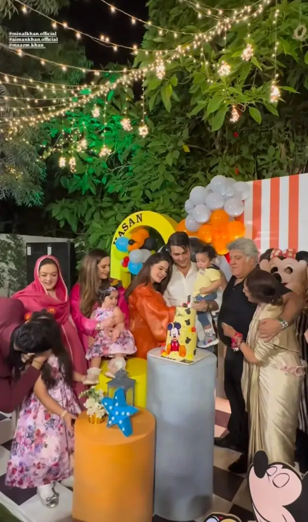 Minal Khan Son Hasan's Grand Birthday Bash