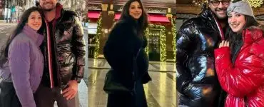 Mariyam Nafees Pictures with Husband from London