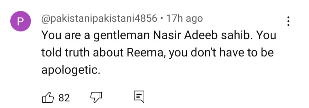 Nasir Adeeb Apologizes To Reema Khan