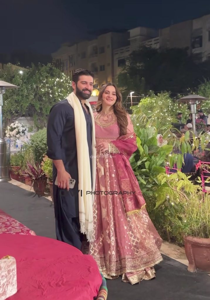 Aiman Khan and Minal Khan Spotted At a Family Wedding