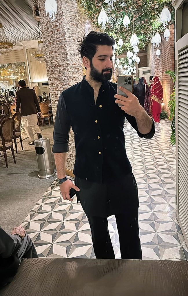 Aiman Khan and Minal Khan Spotted At a Family Wedding