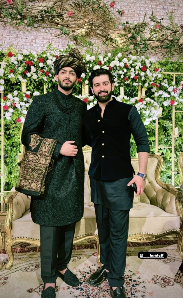 Aiman Khan and Minal Khan Spotted At a Family Wedding