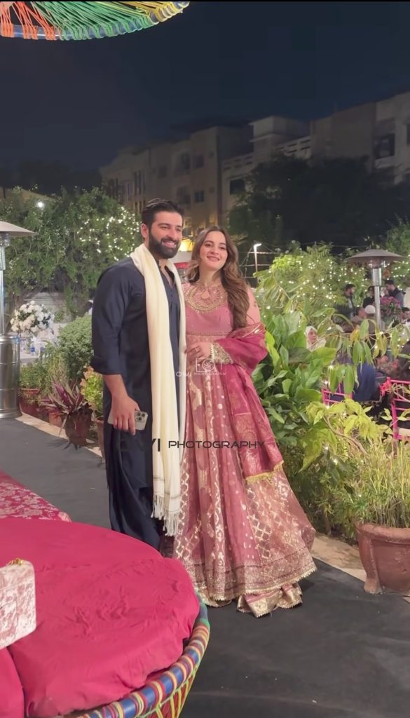 Aiman Khan and Minal Khan Spotted At a Family Wedding