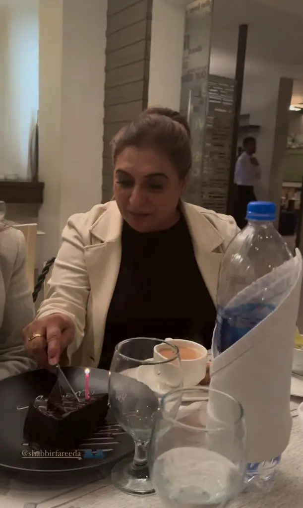 Farida Shabbir celebrated her birthday with family and friends