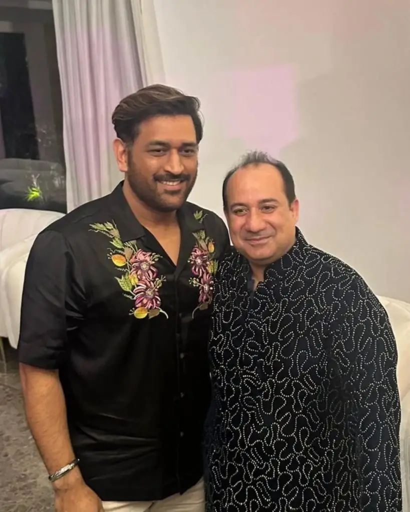 Rahat Fateh Ali Khan praised MS Dhoni.