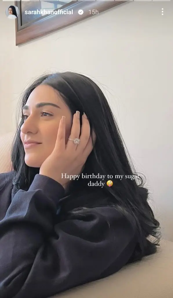 Sarah Khan's Unusual Birthday Wishes for Husband