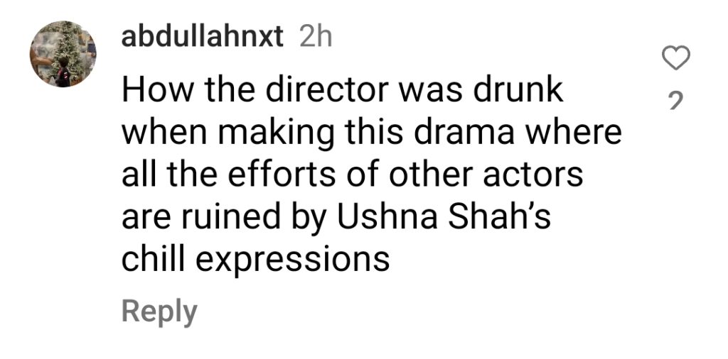 Fans believe that Ishna Shah's acting ruined Ghair.