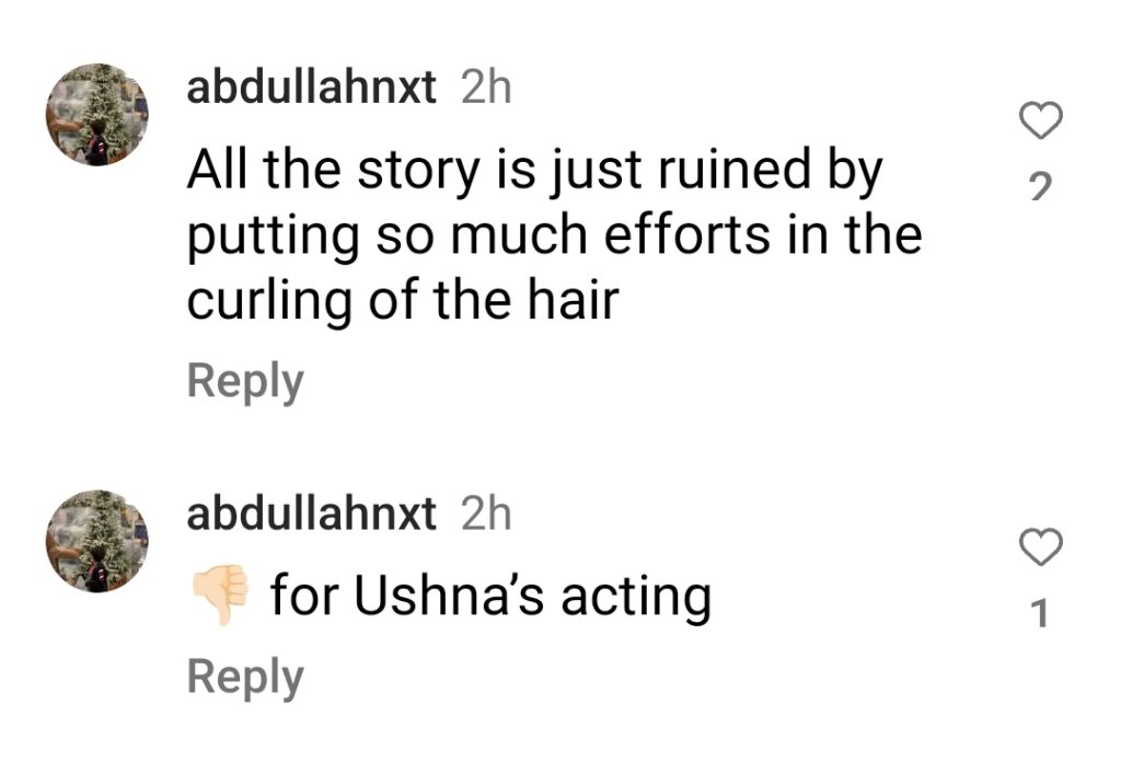 Fans believe that Ishna Shah's acting ruined Ghair.