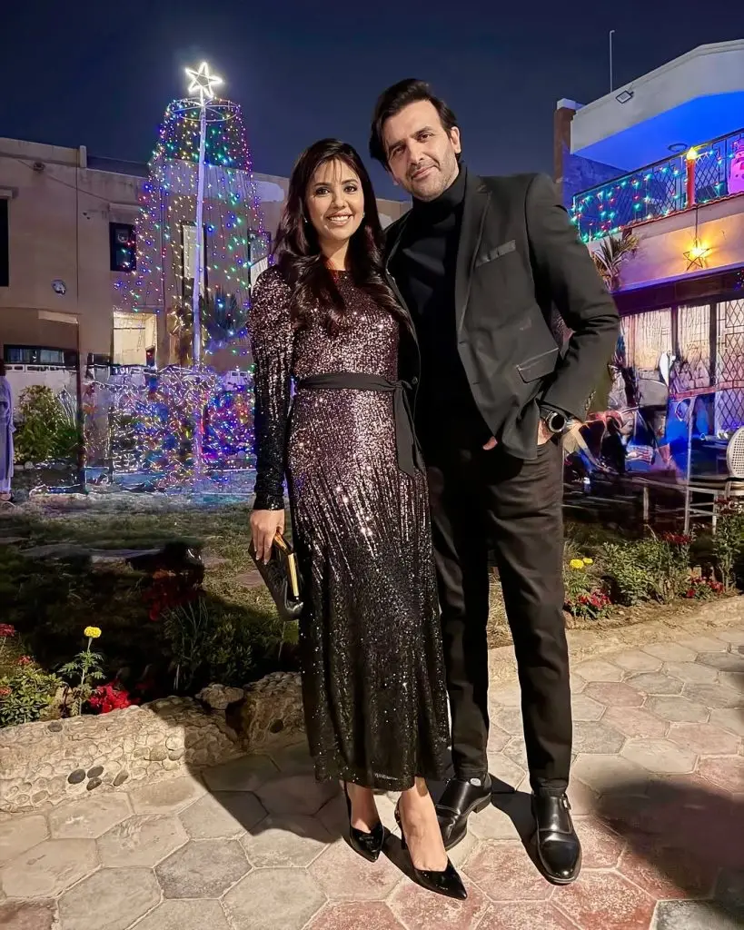 Photos of Sunita Marshall celebrating Christmas with her family