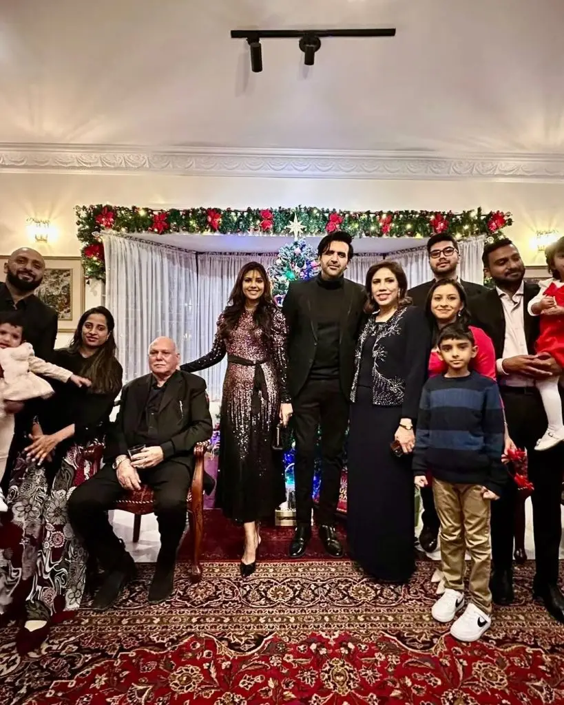 Photos of Sunita Marshall celebrating Christmas with her family