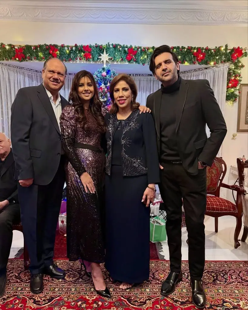 Photos of Sunita Marshall celebrating Christmas with her family