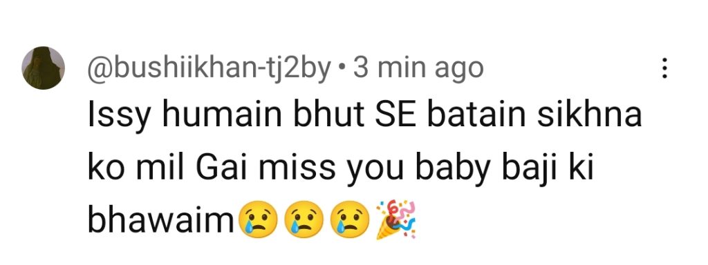 Baby Baji ki Bahuwain Last Episode Public Reaction