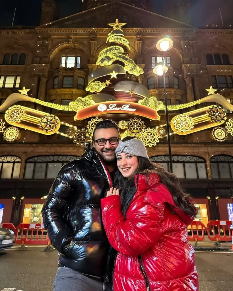 Maryam Nafis photos with husband from London