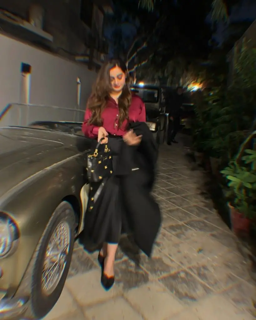 Manal Khan shared the clicks of the star studded Christmas dinner.