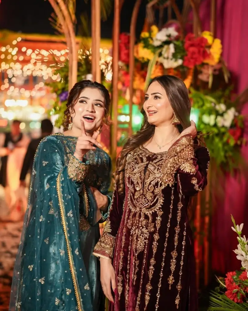 Social Media Celebrities' Pictures from Rajab Butt Mehndi