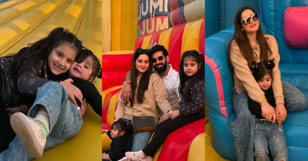 Aiman Khan's Pictures with Her Daughters from Jumbo Jump