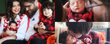 Srha Asghar Family Photoshoot with Her Newborn Daughter