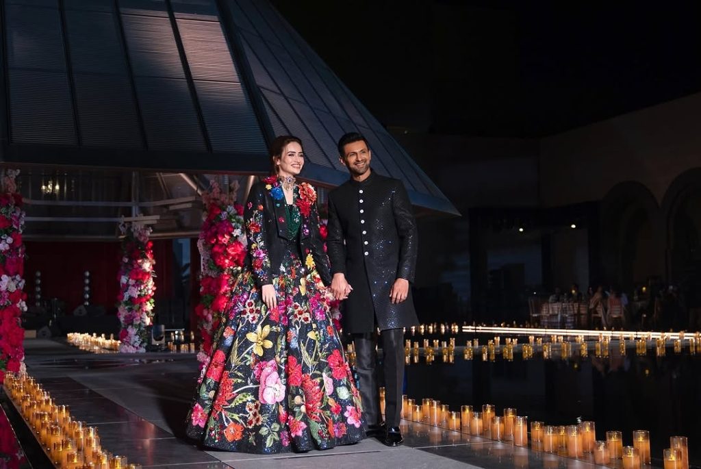 Sana Javed & Shoaib Malik Ramp Walk in Doha, Qatar