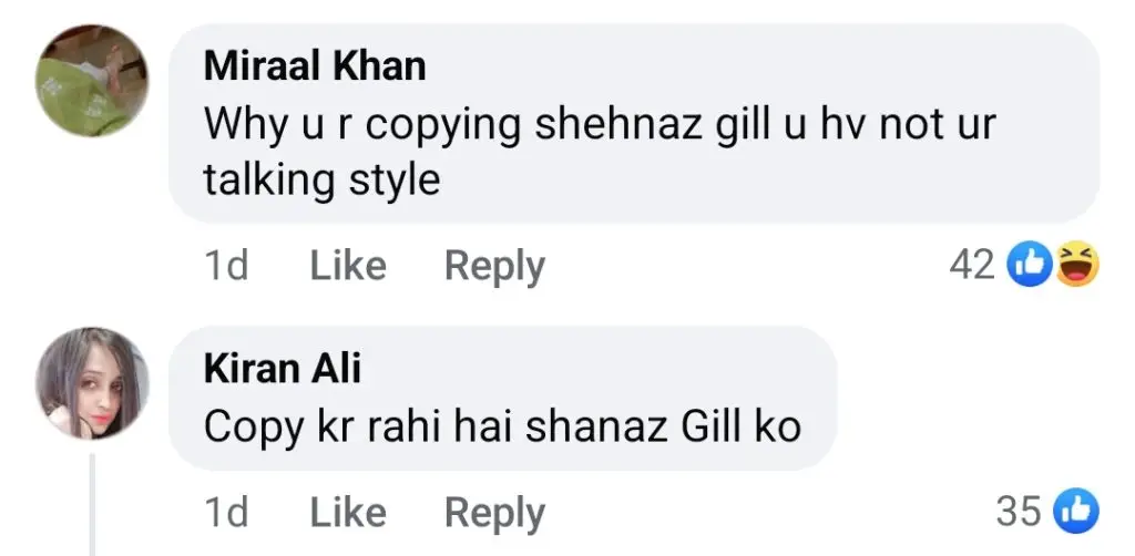 Fans Think Veena Malik Copies Shehnaz Gill