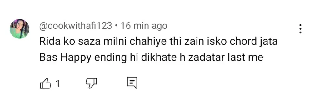 Woh Ziddi Si Last Episode Public Reaction