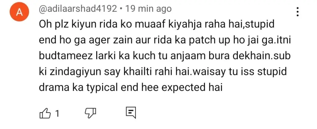 Woh Ziddi Si Last Episode Public Reaction