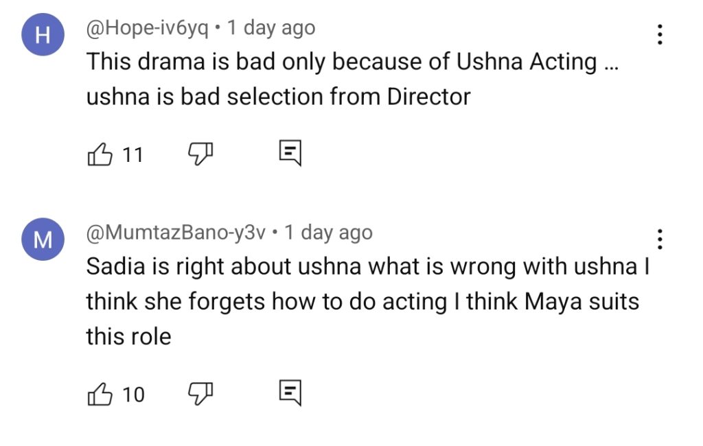 Sadia Imam's Criticism of Ushna Shah's Acting Wins Public Approval