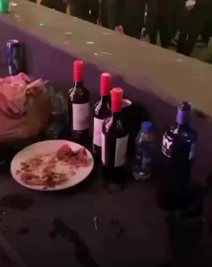 Bottles of wine go viral in a Pakistani wedding