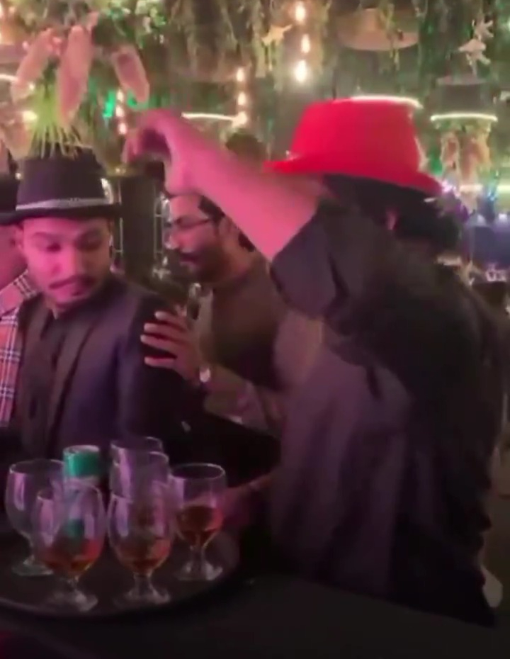 Bottles of wine go viral in a Pakistani wedding