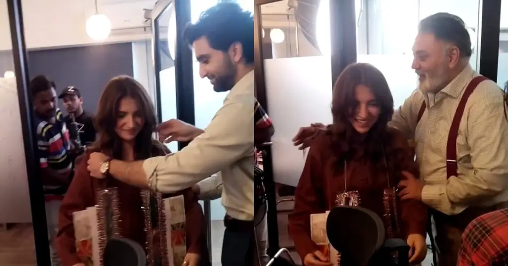 Dananeer Mobeen's Cute Video With Ahad Raza Mir Goes Viral