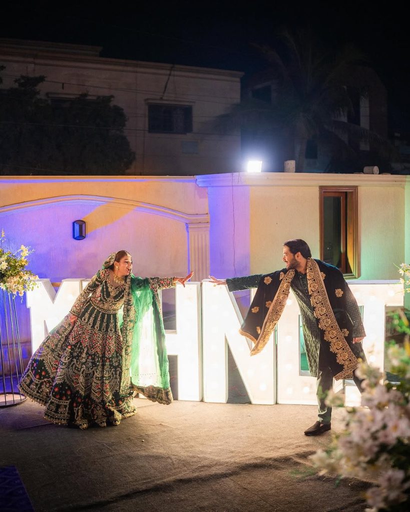 Harim Sohil shines in green on his henna