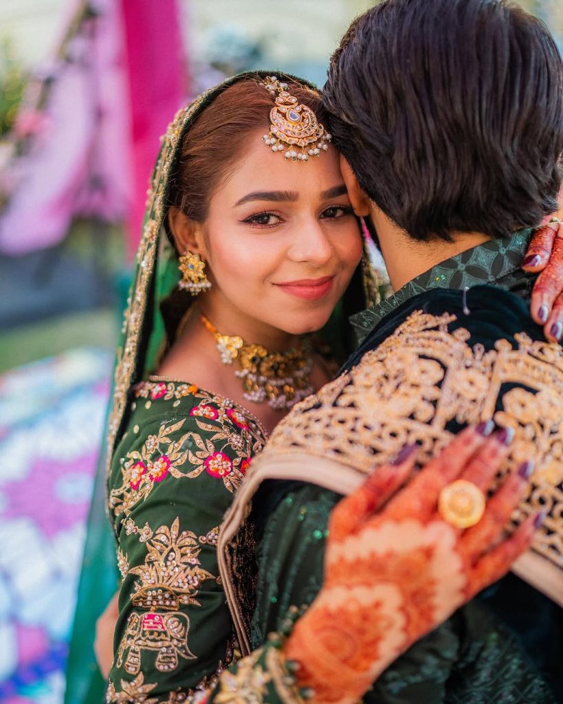 Harim Sohil shines in green on his henna