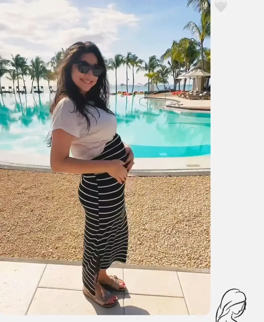 Maryam Nafees shared a video of her pregnancy journey.