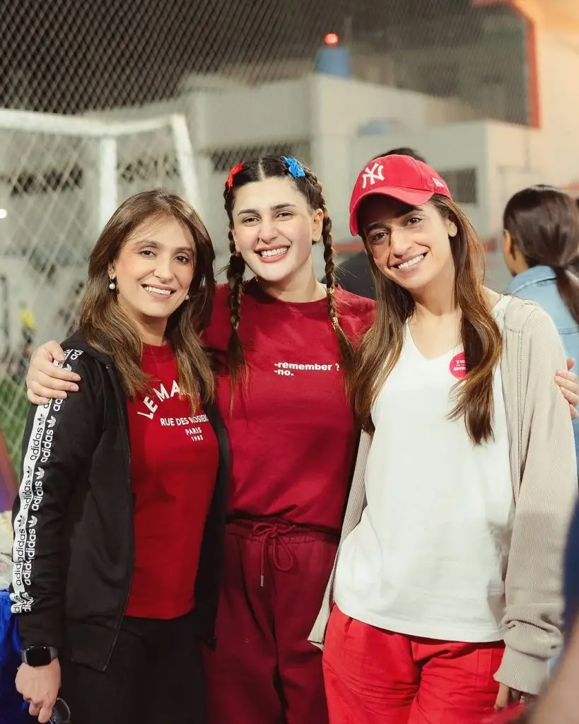 Kubra Khan and Gohar Rasheed Volleyball Match Pictures