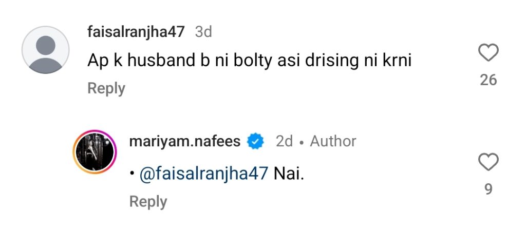 Mariyam Nafees' Reply on Bold Dressing Trolled